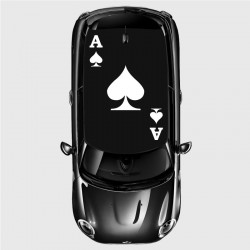 Ace of spades decals for Mini's Hood