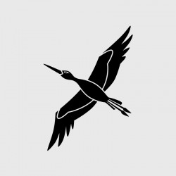 Stork decal for Camping car