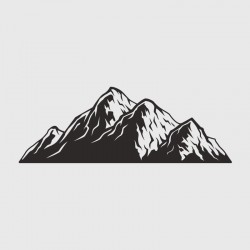 Mountain decal for Camping car