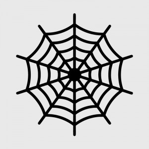 Spider web decal for Camping car