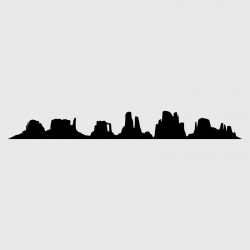 Grand Canyon frieze decal for Camping car