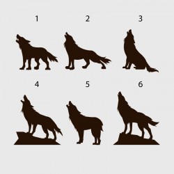 Wolf decal for Camping car