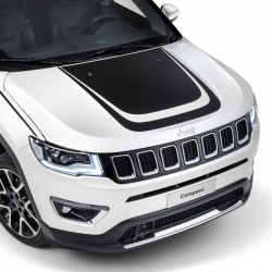 Wide stripes decal for Jeep Compass Hood