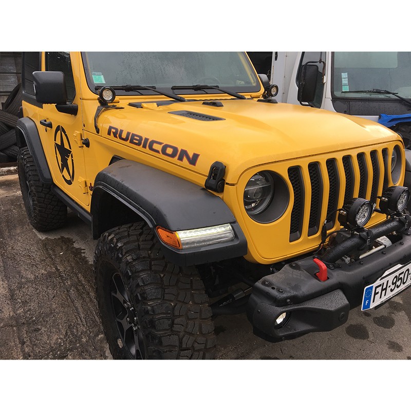 Stickers voiture adhésif Jeep capot Rubicon Liseret