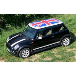 Stickers drapeau Anglais sans fond marge bordure pour toit de Mini