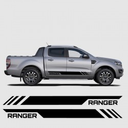 Sticker bandes dégradées avec logo latéral Ford Ranger