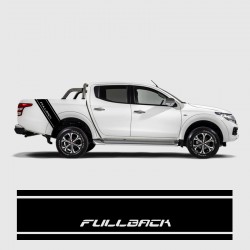 Back strips with logo for Fiat Fullback side