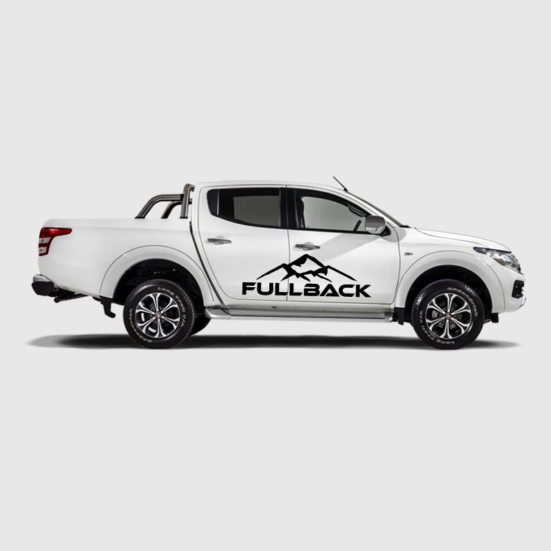 Mountain and logo decal for Fiat Fullback side