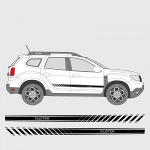 Degraded strip with logo for Dacia Duster hood