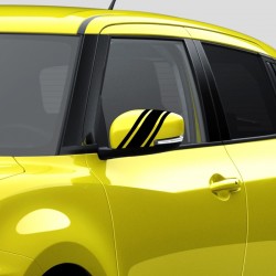 Single strip with double edging strips for Suzuki Swift mirrors