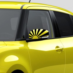 Stickers voiture Suzuki Swift rétroviseurs soleil levant