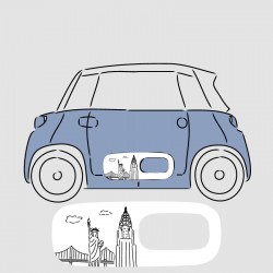 Sticker New York complet Citroën AMI