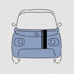 Stickers bande simple un liseret avant Citroën AMI
