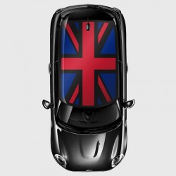Union Jack two colors without background with margin border for Mini's roof