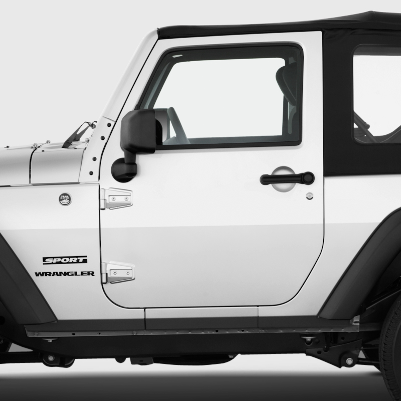 Autocollants Jeep Gladiator 4x4 - Style Montagne - Vinyle Résistant - Pour Côtés & Arrière - Installation Facile